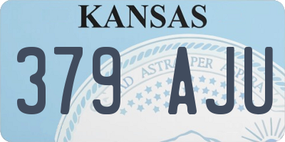 KS license plate 379AJU