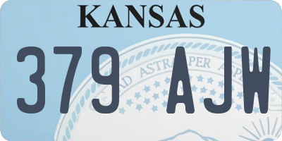 KS license plate 379AJW
