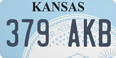 KS license plate 379AKB