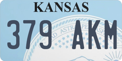 KS license plate 379AKM