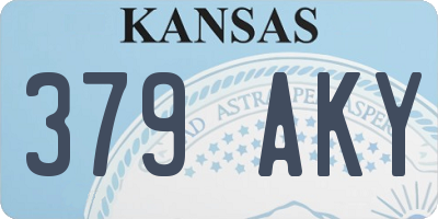 KS license plate 379AKY