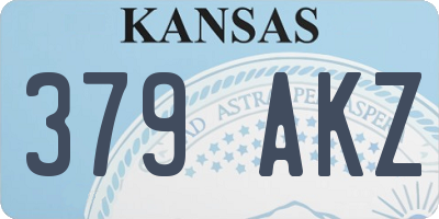 KS license plate 379AKZ