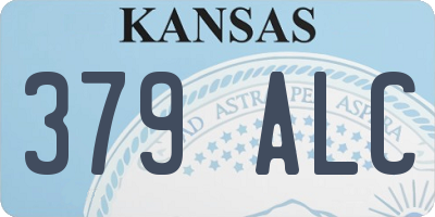 KS license plate 379ALC