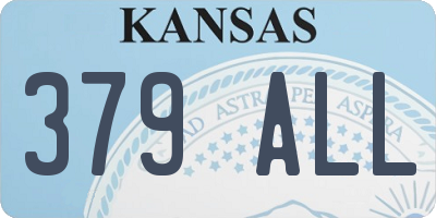 KS license plate 379ALL