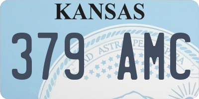 KS license plate 379AMC