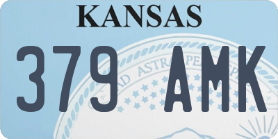 KS license plate 379AMK