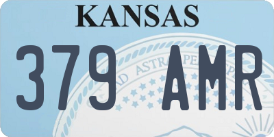 KS license plate 379AMR