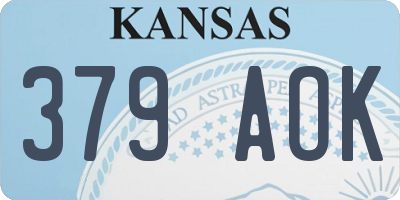 KS license plate 379AOK