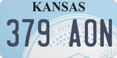 KS license plate 379AON