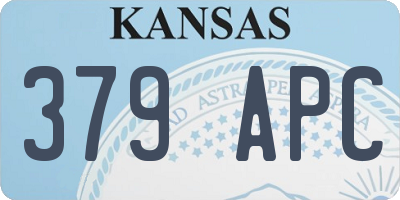 KS license plate 379APC
