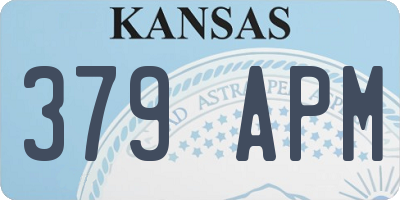 KS license plate 379APM