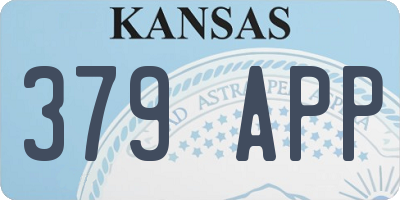 KS license plate 379APP