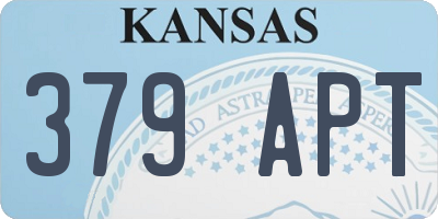KS license plate 379APT