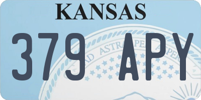 KS license plate 379APY