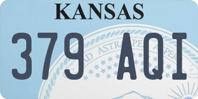 KS license plate 379AQI