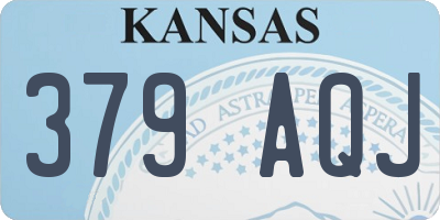 KS license plate 379AQJ
