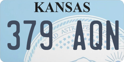 KS license plate 379AQN