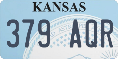 KS license plate 379AQR