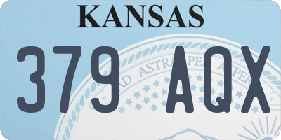 KS license plate 379AQX