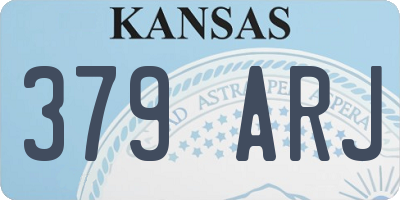KS license plate 379ARJ