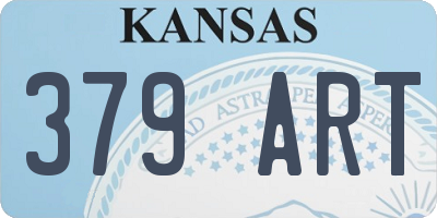 KS license plate 379ART