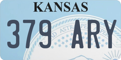 KS license plate 379ARY