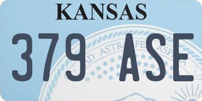 KS license plate 379ASE