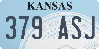 KS license plate 379ASJ