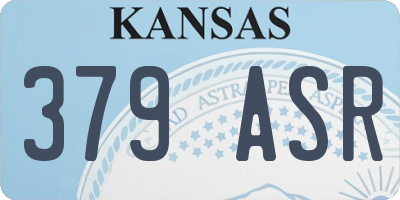 KS license plate 379ASR