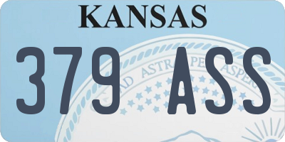 KS license plate 379ASS