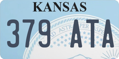 KS license plate 379ATA