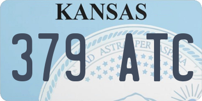KS license plate 379ATC