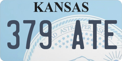 KS license plate 379ATE