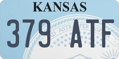 KS license plate 379ATF