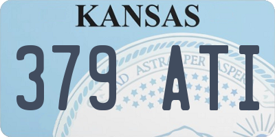 KS license plate 379ATI