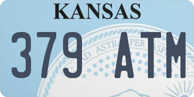 KS license plate 379ATM