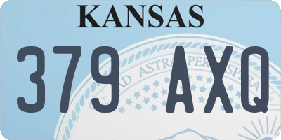 KS license plate 379AXQ