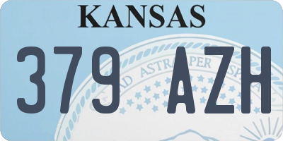 KS license plate 379AZH