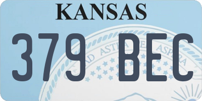 KS license plate 379BEC