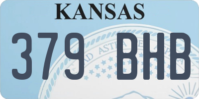 KS license plate 379BHB