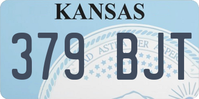 KS license plate 379BJT