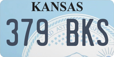 KS license plate 379BKS