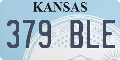 KS license plate 379BLE