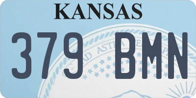 KS license plate 379BMN