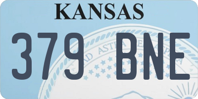 KS license plate 379BNE