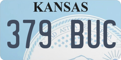KS license plate 379BUC