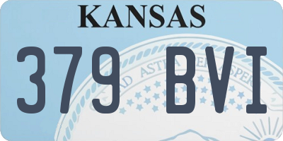 KS license plate 379BVI