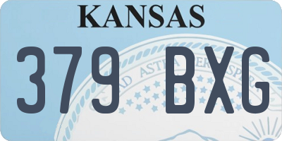 KS license plate 379BXG