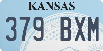KS license plate 379BXM