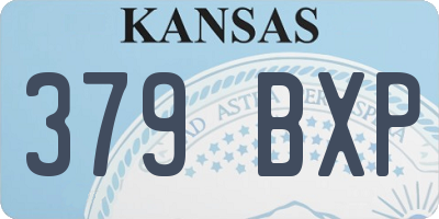 KS license plate 379BXP